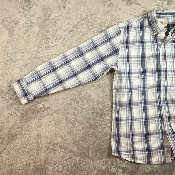 Blue Mountain Men's L Button Down LS Plaid 98% Cotton SEE DESCRIPTION - Picture 5 of 16